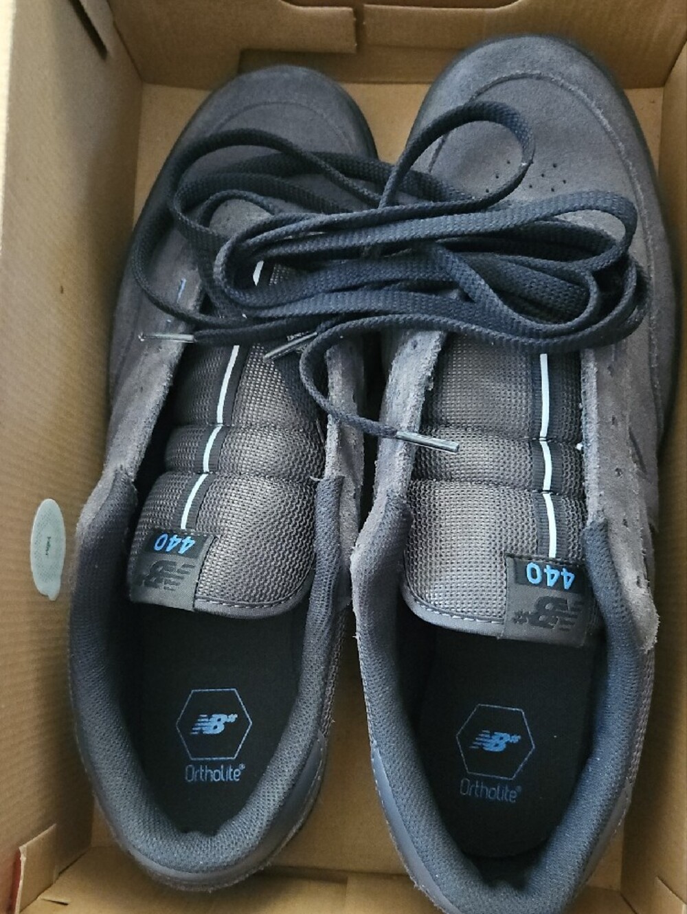 New Balance 440 Men's Black Suede Sneakers Size 13 - Picture 12 of 13